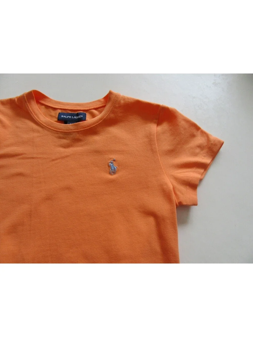 Polo Ralph Lauren Girls Shirt Orange Size Medium M(8-10)